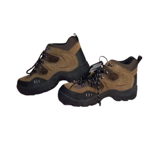 Brahma Size 9 Cedar Mens Hiking Work Boots Rugged Leather Steel Toe Lace Up NEW - Picture 4 of 12